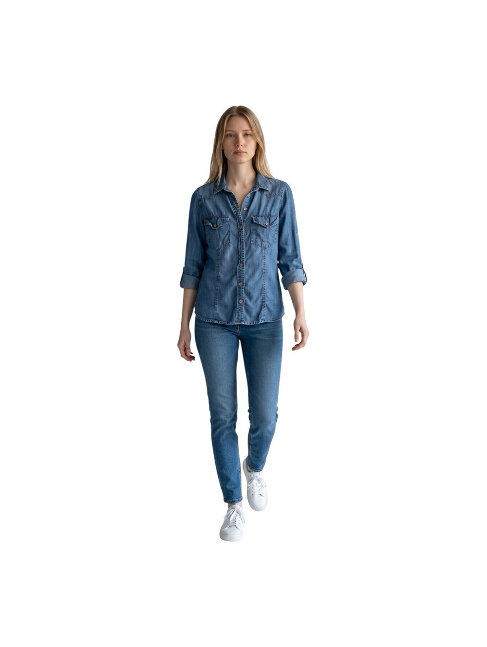 Womens Bella Dahl chambrey shirt size XS